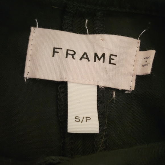 Frame Le Tomboy Dress Black Women's Size Small Button Snaps Pockets Mechanic - Picture 4 of 11